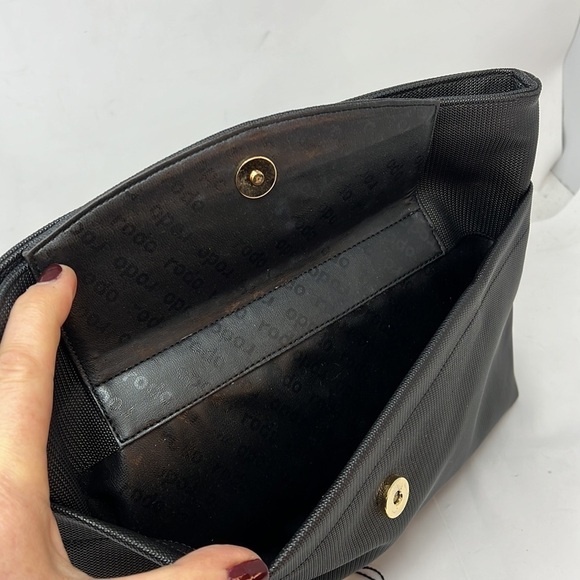 Rodo Vintage New Convertible Clutch Shoulder Crossbody Large Zip Bag - Picture 7 of 13